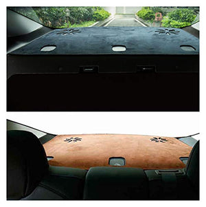 Tesla Model 3 Rear Window Dashboard Mat Cover Dash Cover Non Slip Dash Mat Protector Sunshade Fit for Tesla Model 3 2018 2019 2020 2021 2022 (Color Name : Brown Rear Window)