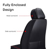 Car Seat Cover Fit for Audi Q2 Q3 Q5 Q7 TT R8 RS e-tron Faux Leather Front Rear 5-seat Covers Non-Slip Waterproof Deluxe Edition (Balck-Coffee)