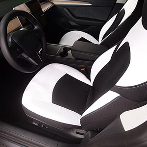 2 Pieces Front Car Seat Covers Customized for Tesla Model 3 / Model Y  2017-2022