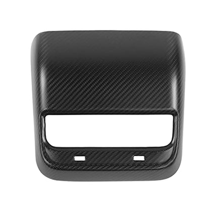 Dry Carbon Fiber Rear Air Vent Outlet Cover for 2017-2022 Tesla Model 3 & Y (Matte Carbon Fiber)