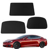 Tesla Model S Sun Shades Glass Roof Sunshade Sunroof Top Window Sunshade UV Rays Protection Foldable Upgrade for Tesla Model S Accessories 3 Pcs