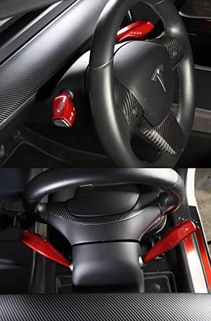 Real Carbon Fiber Red Column Shifter