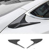 Rear Spoiler Wing for Tesla Model 3 Accessories Carbon Fiber Style Car Exterior Accessory Side Beveled Window Cover Trim Tesla Auto Accessory (Carbon fiber)
