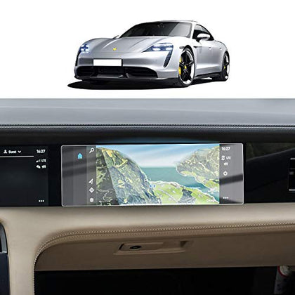 TPU Screen Protector for 2020 2021 Porsche Taycan Display High Clarity Anti-Glare Touch TPU Plastic Crystal Clear Protective Film (10.9in Passenger Side Screen)