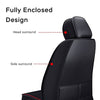 Front & Rear Seat Covers with Headrest Backrest Cushions for Chevy Chevrolet Bolt EV EUV Car Seat Cover Luxury PU Leather Comfortable Wear Resistant Black