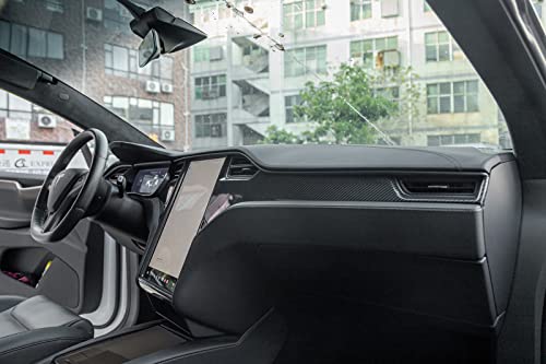 Carbon Fiber Navigation Screen Frame for Tesla Model X Model S 2019-2021