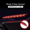 Rear Fog Light for Tesla Model 3 2PCS Rear Bumper Light for Tesla 2017-2022 LEDs Reflector Lamps Fishbone Style
