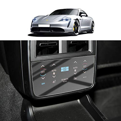 TPU Screen Protector for 2020 2021 Porsche Taycan Display High Clarity Anti-Glare Touch Plastic Crystal Clear Protective Film (Backseat AC Screen)