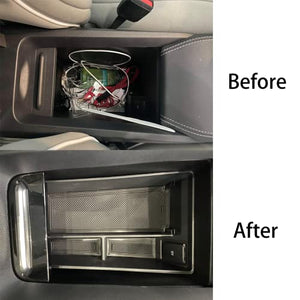 Mustang Mach-E Armrest Storage Box Organizer w/o Coin Holder Center Console Tray Accessories