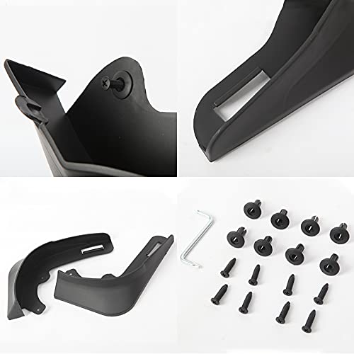 Mudguard Accessories, Suitable for Tesla Model Y Mud Flaps Splash Guards Fender, 4 Pcs Mud Flaps Kit No Need to Drill Holes,CarbonFiber