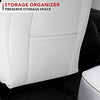 Tesla Model 3 & Y White Leather Seat Back Kick Protector/Kick Mat with Storage Bag (1 Piece)