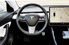 Steering Wheel Unique Crystal Badge Emblem Bling Decal Decoration Cover Sticker Trim for Tesla model 3