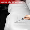 Tesla Model Y Leather Seat Extender Cushion Pad for Front and Rear Seats (White)