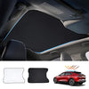 Sunroof Sunshade for Ford Mustang Mach E 2021 2022 Mach-E (NOT for Ford Mustang) Window Sun Shade Foldable Sun Shield Upgrade Reflective Polyester Cover Block Heat and Sun