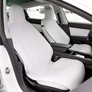 Tesla Model 3 Waterproof Front Seat Cover - White