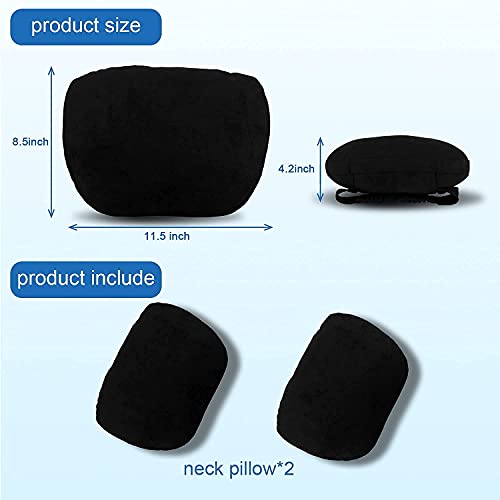 Car Headrest Neck Pillow Fits for Tesla Model 3 Model Y,2 Pack Soft Car Seat Pillow Head Neck Rest Cushion