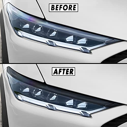 PreCut Vinyl Smoke Tint for 2021-2022 Ford Mustang Mach-E Headlight (2. Headlight Eyelid, 35% Light Smoke)