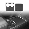 Tesla Model 3 Model Y Center Console Wrap Cover Kit ABS Plastic (New Console Carbon Fiber)