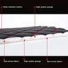 Car Interior Seat Cushion Cover for Jaguar E-PACE F-PACE I-PACE XE XF XFR XJ6 X-Type S-Type PU Leather Diamond Mats 3 Pack (Black)