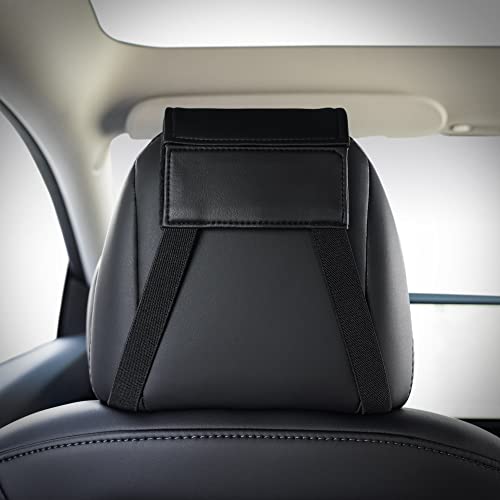 Neck & Head Support Vegan Leather Pillow for Tesla Model 3 & Y
