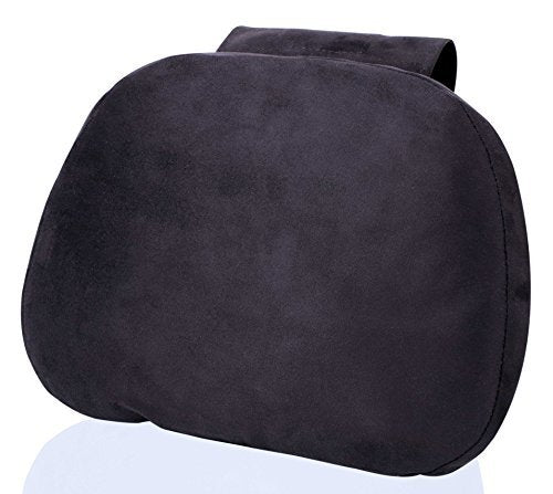 Soft Auto Car Neck Pillow - Plush Headrest Support Cushion for Pain Relief - Black