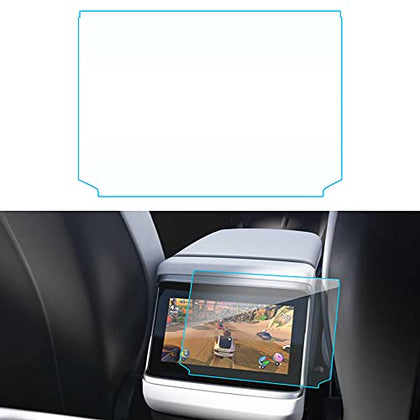 Screen Protector (2nd row) for Refreshed 2021-2022 Tesla Model S (Plaid & Long Range) - 9H Nano Glass (Matte)