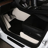 All-Weather Custom Fit Fully Surrounded White Leather Floor Mats for Tesla Model Y