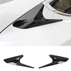 Rear Spoiler Wing for Tesla Model 3 Accessories Carbon Fiber Style Car Exterior Accessory Side Beveled Window Cover Trim Tesla Auto Accessory (Black)