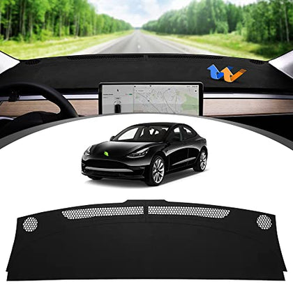 Custom Fit Non-Slip Dashboard Mat for Tesla Model 3 & Y