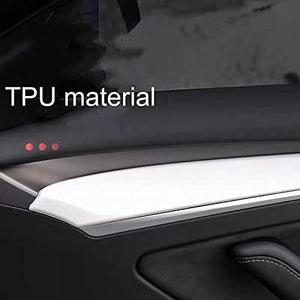 Interior Door Panel Molding Cover Trim Inner Sticker (Transparent)