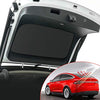 Black Two-Layer UV Rated Foldable Glass Roof Sunshade for Tesla Model X (5 Piece Set)