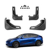 Tesla Model Y Mud Flaps/Splash Guards Set of 4 (Matte Carbon Fiber Pattern)