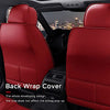 Front & Rear Seat Covers for Chevy Chevrolet Bolt EV EUV Car Seat Cover Luxury PU Leather Comfortable Wear Resistant Red