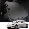 Back Seat Protector Storage for Tesla Model 3 Microfiber Leather Rear Cargo Liner Durable Odorless All Weather Trunk Mat Tesla Model 3 Accessories Interior Decoration