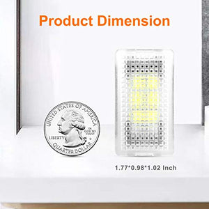 Tesla Car Interior LED Lights Bulbs Kit, Prying Tool Tesla Model Accessories Replacement Lights Fit for Tesla Model 3 Model S Model X Model Y(4 Pack/Pink)