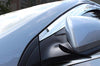 Chrome Side Window Deflectors Rain Guards 4p for 2020 Hyundai IONIQ Hybrid IONIQ Plug-in Hybrid IONIQ Electric