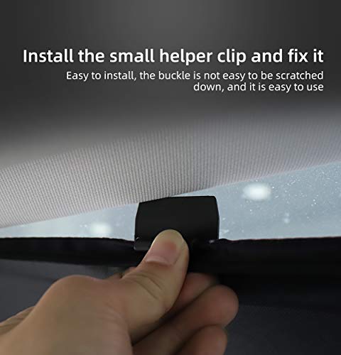 Sun Shade for Tesla Model Y 2020-2021 Front Glass Sunshade with Small Size and Easy Storage