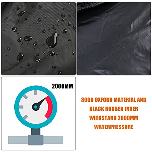 Waterproof Car Cover Compatible with Tesla Model Y 2020 2021 2022, 300D All Weather Model Y Cover with Ventilated Mesh, Charge Port and Driver Side Zipper, Snowproof UV Windproof Exterior Car Cover
