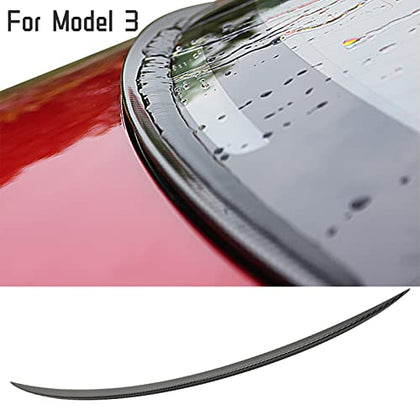 Rear Trunk Water Retaining Spoiler Cover Wing  for Tesla Model 3