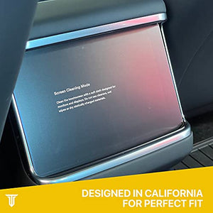 Screen Protector (2nd row) for Refreshed 2021-2022 Tesla Model S (Plaid & Long Range) - 9H Nano Glass (Matte)