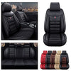 Front & Rear Seat Covers for Chevy Chevrolet Bolt EV EUV Car Seat Cover Luxury PU Leather Comfortable Wear Resistant Black