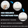 Neck Pillow Microfiber Leather car headrest Using High Elastic Polyurethane Foam Compatible with Tesla (White )