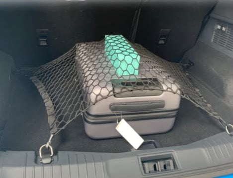 Mustang Mach E Cargo Mesh Net Accessories, Stretchable Trunk Organizer Cargo Net Elastic Mesh with Hooks