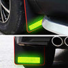 Car Mud Flaps Fit for Jaguar I-pace, PVC Soft Material Mud Guards with Splash, Scratch and Abrasion Resistance,4 Pcs （Green Reflective Strip）