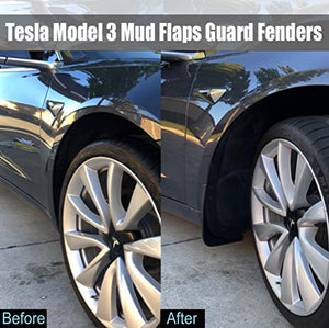 Tesla Model 3 Imitation Carbon Fiber Mud Flaps Splash Guards
