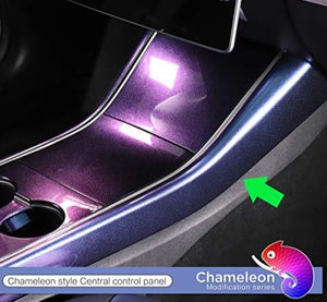 Starry Sky Chameleon Series Center Console Side Panels for 2017-2020 Tesla Model 3 & Y