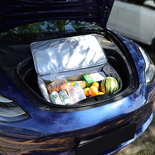 Tesla Model 3, Y & X Frunk Insulated Cooler Bag with Mesh Pockets