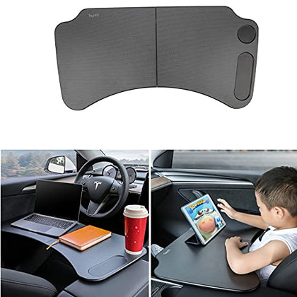 Tesla Model 3 & Model Y Foldable Laptop/Working Desk/ Eating Table  (Carbon Fiber Texture)