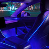 2016-2020 Tesla Model 3 & Y Interior Car Neon Lights (Center Console + Dashboard + Seat Back +4 Foot Lights Accessories), Tesla Ambient Lighting, APP Control LED Strip Lights with Multiple Modes