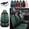 Front Seat Covers for Chevy Chevrolet Bolt EV EUV Car Seat Cover Luxury PU Leather Comfortable Stylish Black×Green